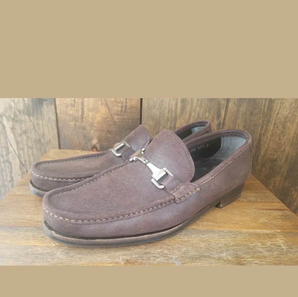 ALLEN EDMONDS Men's Brown Loafers 11.5 D Fiesole U